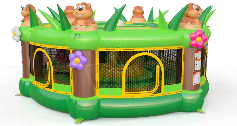 Whack a mole beavers (for kids) commercial inflatable action game
