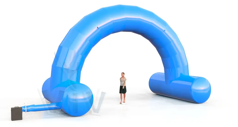 Arch gate self - standing 8 m commercial promotional inflatable gate